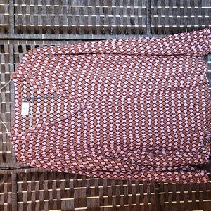 Chic Diamond Patterned Women's Blouse